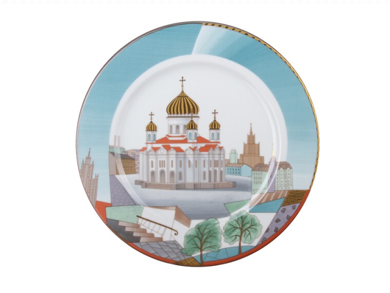Декоративная тарелка "Воссозданный храм"