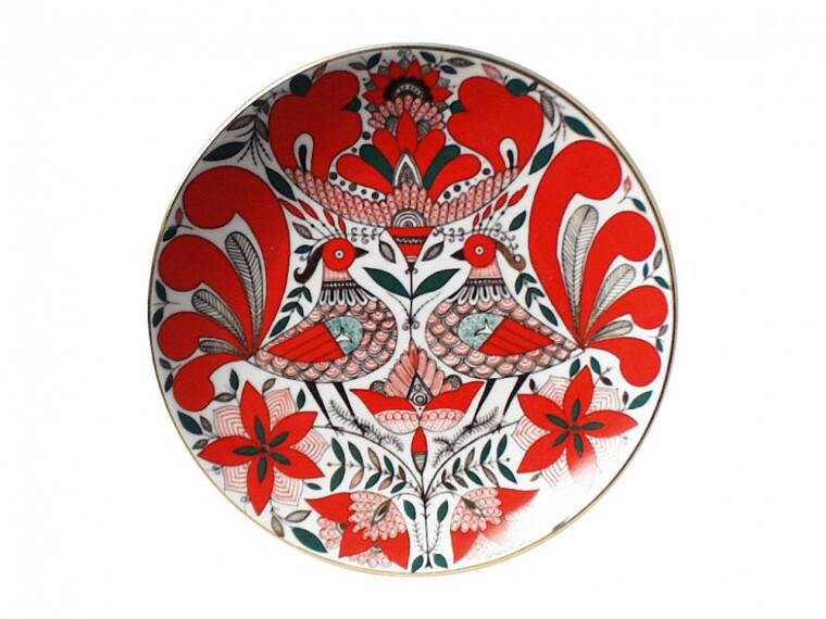 Декоративная тарелка Сказочная птица, 195 мм