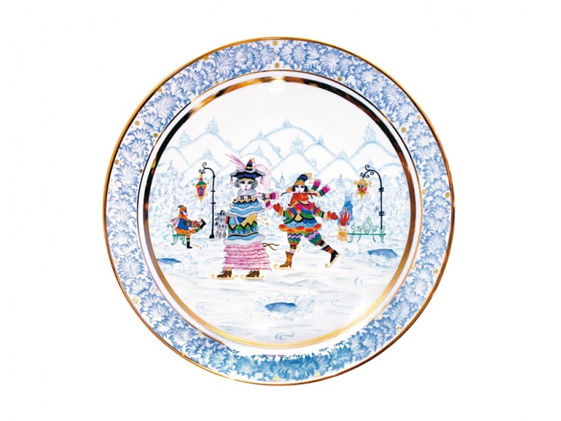 Тарелка декоративная Зимняя фантазия, 195 мм