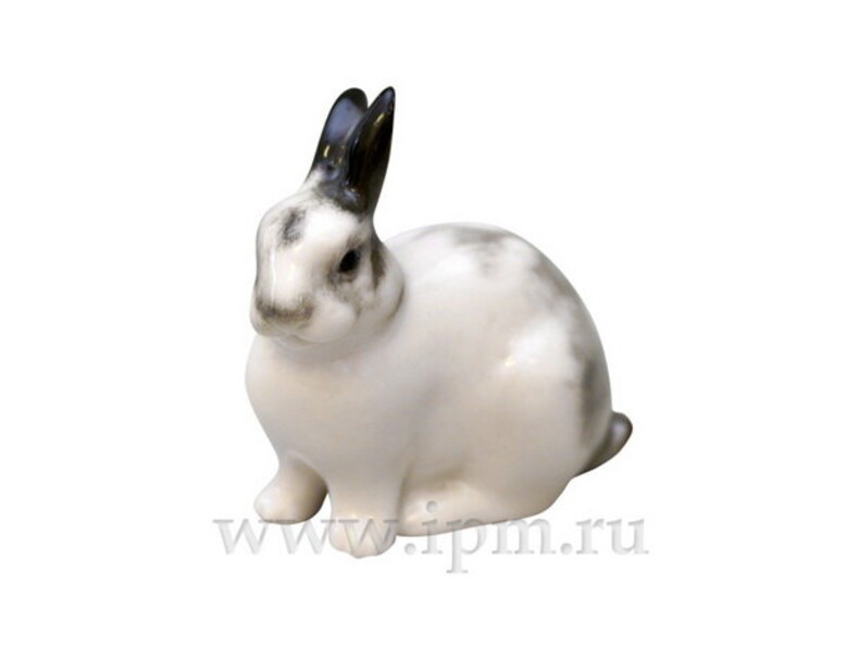 Скульптура Кролик Крош серый