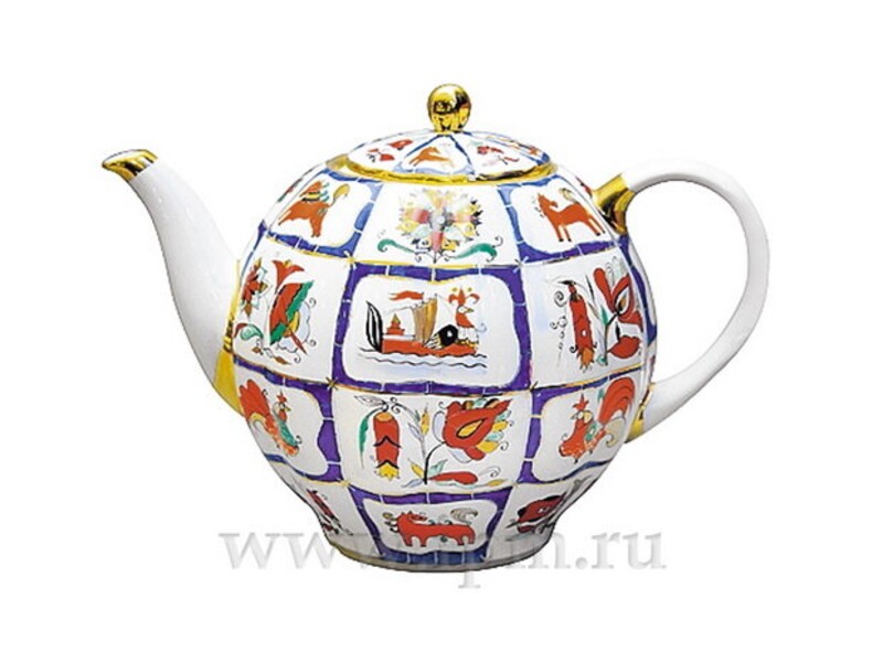 Чайник доливной Русский лубок, 2000 мл