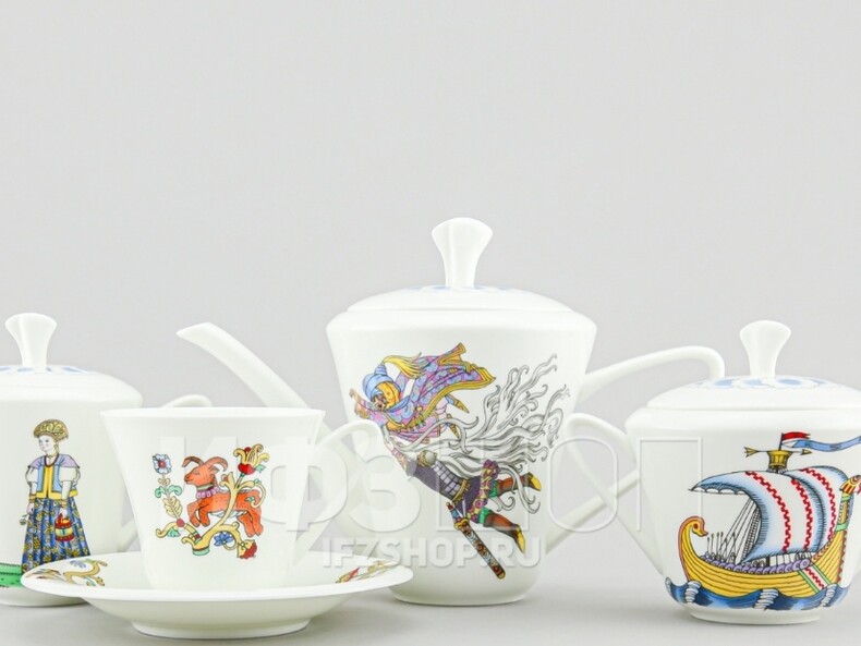 Сервиз чайный "Русские сказки" 15 предметов